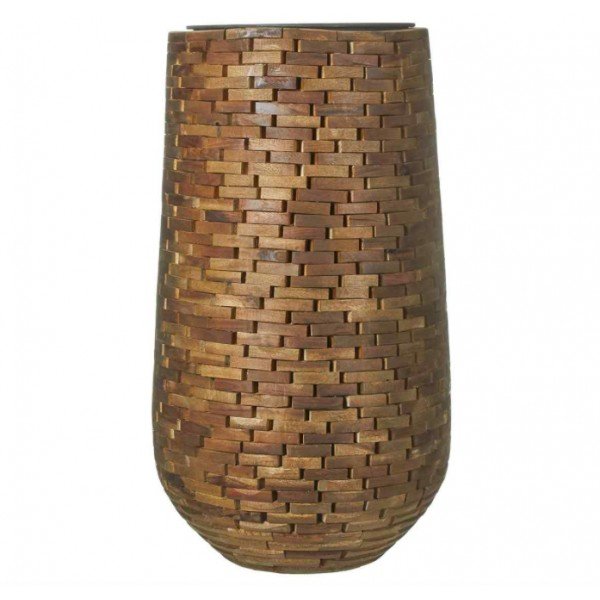 Abbot vaas rond bruin - h60xd32cm