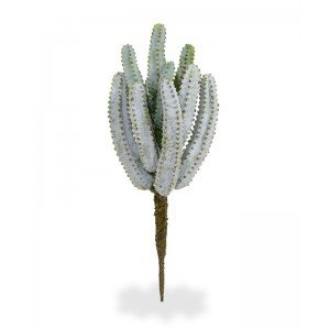 Wat een stoere verschijning is deze Euphorbia kunstcactus. Wat een mooie grijze matte laag om die stekels heen en wat voelt dat toch echt! Deze cactusachtige lijkt wel regelrecht uit een Western film. Wat een verrijking zal dat in uw groene oase of Urban Jungle thuis