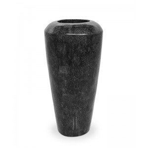 GEO vase 35x72 cm - black polished