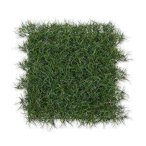 Deze kunst grasmat biedt vele mogelijkheden en wordt veelal gebruikt om muren mee te decoreren. Aaneengesloten kan deze vol kunststof grasmat grote oppervlakten beslaan en voor een mooie groene decoratie zorgen. De mat is geheel gemaakt van kwalitatief hoogwaardig pvc. Door de gras matten op een frame te monteren kunt u een prachtige kunsthaag creëren om als natuurlijke scheiding te dienen tussen twee ruimtes in bijvoorbeeld een kantoor. Het raamwerk waarop de tips gestoken zijn meet 25 x 25 cm. De 70 tips van deze versie staan schuin omhoog gericht. Vraag gerust naar de diverse mogelijkheden en toepassingen.