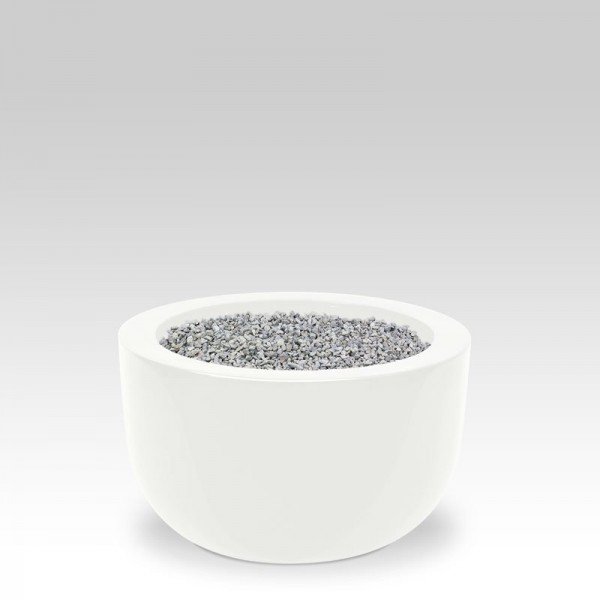 Luxe Plantenbak Martinique uit het hoogste segment! Een unieke productlijn in het assortiment van Maxifleur kunstplanten zijn de Glossy Fiberstone artikelen. De Fiberstone sierpotten zijn vervaardigd uit kunststof en gemalen natuursteen. Vervolgens zijn ze met meerdere verflagen afgewerkt en gepolijst waardoor de schitterende glanslaag ontstaat. Dit geeft de potten een zeer exclusieve en trendy uitstraling welke in diverse interieur stijlen gebruikt kan worden. De gehele Glossy Fiberstone collectie is voor binnenshuis als buitenshuis geschikt en is in uiteenlopende vormen en kleuren verkrijgbaar. De buitenmaten van deze Martinique is ø45 x 27 cm en verkrijgbaar in de kleuren: - shiny black - shiny grey en - shiny white