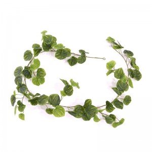 Nieuw: Peperomia Caperata kunst guirlande 180 cm groen