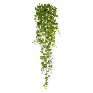 De Philodendron kunst hangplant 130 cm heeft frisgroene