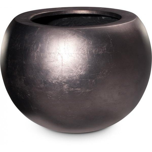 De ronde plantenpot in matte