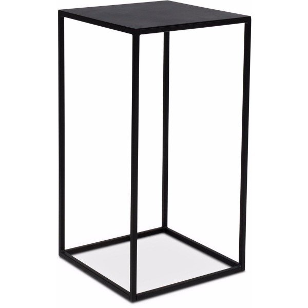 STAGE zuil metaal 30x30x75cm zwart mat