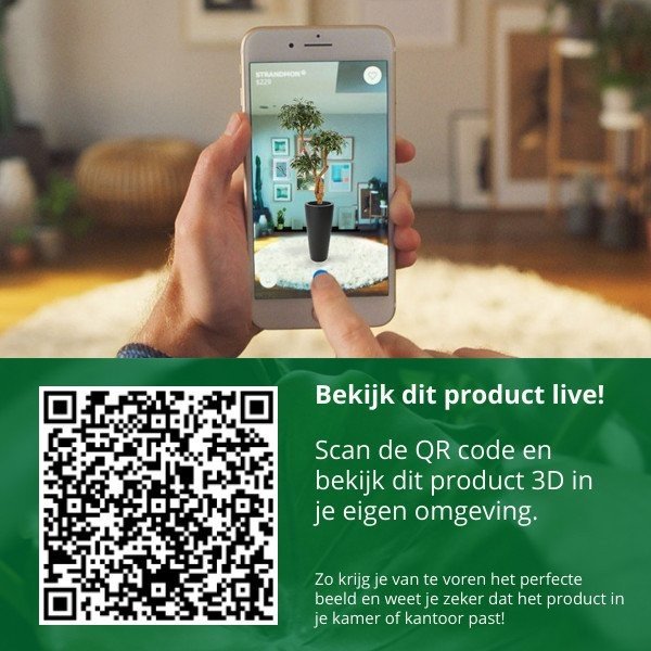 Deze Scindapsus Pictus kunst hanger van 90 cm ziet er natuurlijk uit. Door zijn diversiteit aan blaadjes in verschillende groottes en afmetingen vormt het de ideale hangende decoratie en is niet direct te zien dat het hier om een kunstplant gaat. De druppelvormige bladeren zijn groen met zilverkleurige vlekken. Dat maakt de Pictus heel geschikt om te matchen met een modern interieur waar grijstinten de boventoon voeren. Het is een fijne sfeermaker om als hangplant op te hangen