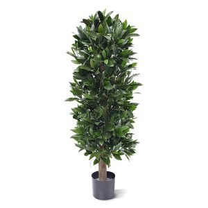 Nieuw: UV bestendige Laurier kolom kunstboom 125 cm voor buiten gebruik