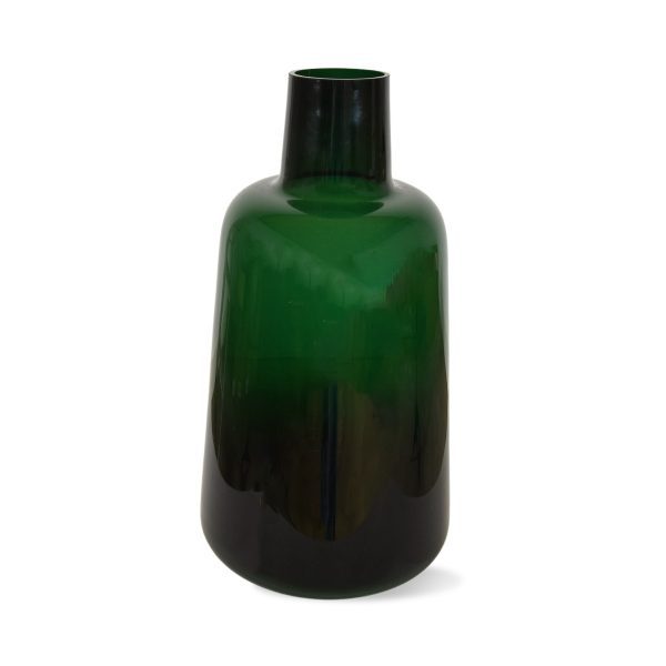Bloemenvaas Jana 40x 20 cm - donkergroen Op zoek naar een bloemenvaas die anders is dan normaal? Dan is dit de juiste keuze. De bloemenvaas geeft een chique uitstraling aan de ruimte. Combineer de vaas met een mooi boeket of kies voor lange pluimen.