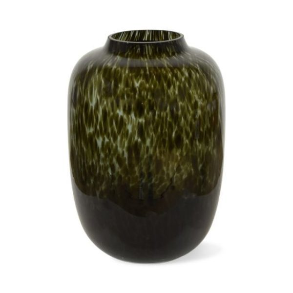 Bloemenvaas Kara S 29x 21 cm grijze cheetah 1