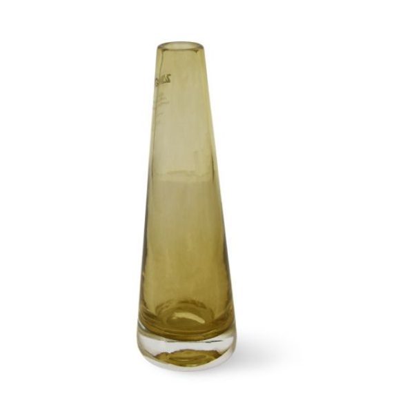 Kunstbloemen Zzing vaas Vulcano 20 cm olijf geel 1
