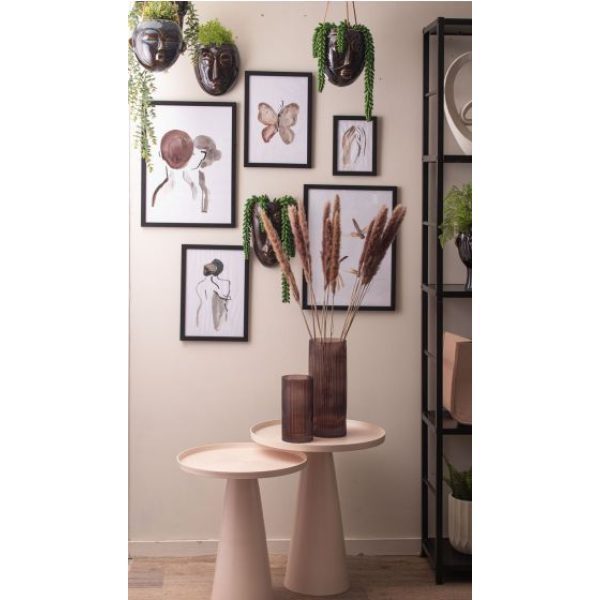 Bloemenvazen Bloemenvaas Allure Straight 20x 10 cm chocoladebruin 2