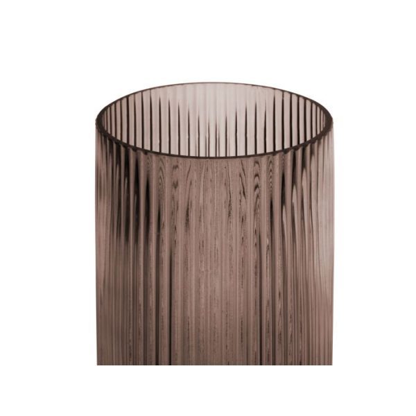 Bloemenvaas-Allure-Straight-groot-30x-12-cm-chocoladebruin-3 Bloemenvaas Allure Straight groot 30x 12 cm chocoladebruin 3