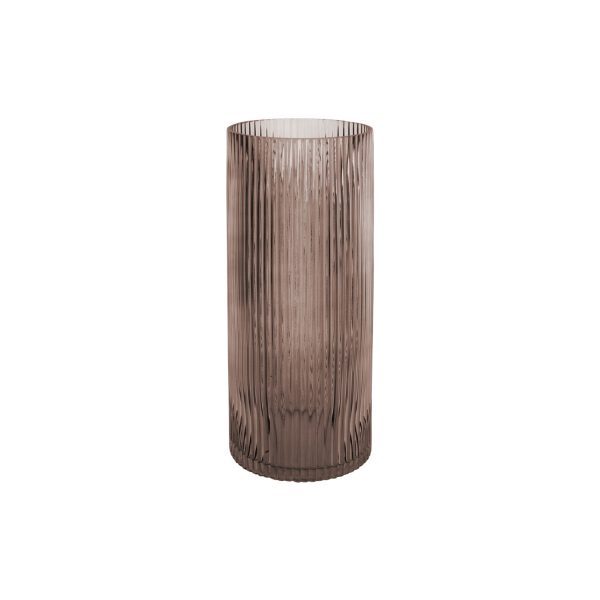 Bloemenvaas Allure Straight groot 30x 12 cm - chocoladebruin Fancy bloemenvaas! De Allure bloemenvaas is mooi in zijn eenvoud en modern door zijn getinte glas. Prachtig op de eettafel