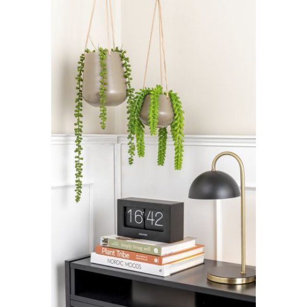 2 cm - warm grijs keuken of slaapkamer en geef hierin een mooi groen kunsthangplantje een stijlvol plekje. Plantenpot Skittle medium