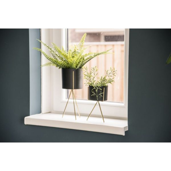 Plantenpot Set Pedestal 29,5x 12,5 cm - zwart Plantenpot Set Pedestal 295x 125 cm zwart 3