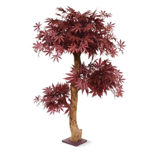 Acer Bonsai kunstboom 95 cm burgundy 9
