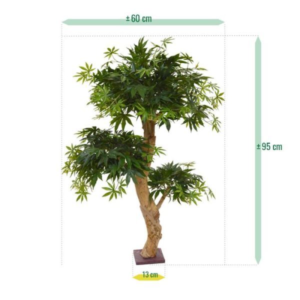 Acer Bonsai kunstboom 95 cm groen 6