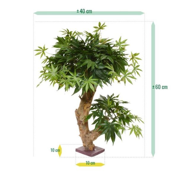 Acer kunst Bonsaiboom 60 cm groen 7