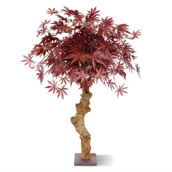 Acer kunstbonsai op stam 85 cm burgundy 6