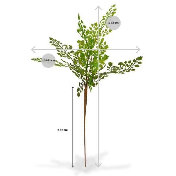 Adiantum kunsttak PL 50 cm Het Adiantum kunstplantje