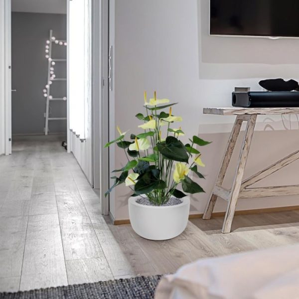 Anthurium Deluxe kunstplant 80 cm creme 10