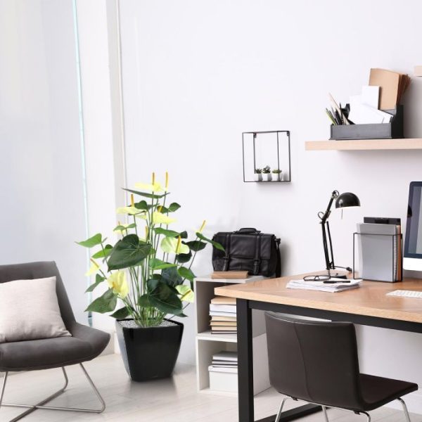 Anthurium Deluxe kunstplant 80 cm creme 6