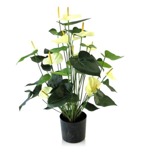 Anthurium Deluxe kunstplant 80 cm creme 7