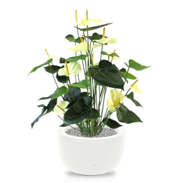 Anthurium Deluxe kunstplant 80 cm creme 9