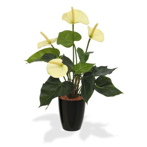 Anthurium kunstplant 40 cm creme in 10 cm kweekpot 4