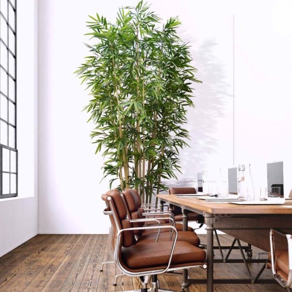 Grote kunstbomen nieuwe scheuten en de volgroeide