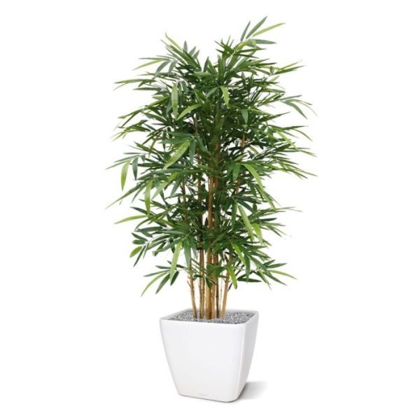 Groene kunstbomen Bamboe Deluxe kunstplant 150 cm 2