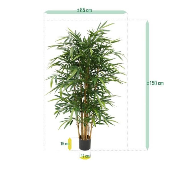 Bamboe-Deluxe-kunstplant-150-cm-4 Bamboe Deluxe kunstplant 150 cm 4