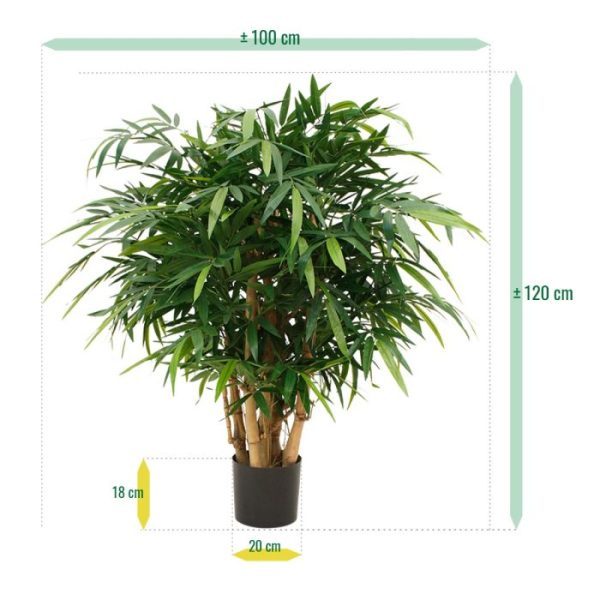 Buddha Bamboe Deluxe kunstplant 125 cm 5