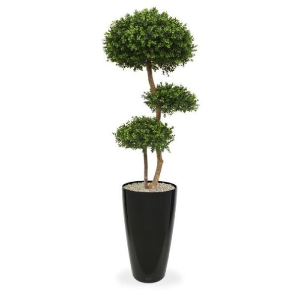 Buxus Bol Deluxe x3 140 cm Dit nieuwe kunst buxus model is geheel gemaakt van kwalitatief pvc-plastic