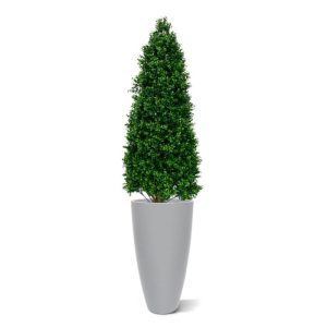 Deze uv bestendige kunst Buxus Tower 170 cm is gemaakt van kwalitatief hoogwaardig pvc
