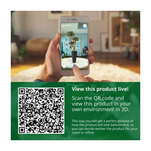 Kunstplanten welke bekend staat om z´n productie van koffiebonen. Door zijn dichte bladstructuur en 5 houten stammen ziet het geheel er zeer natuurgetrouw en luxe uit. De boom is 100 cm hoog