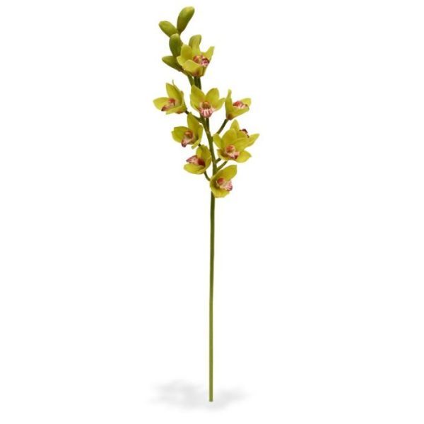 Cymbidium Deluxe 70 cm groen Deze Cymbidium kunst steelbloem Deluxe 70 cm groen