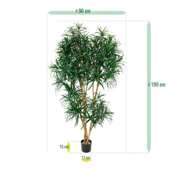 Draceana-Reflexa-XL-190-cm-groen-kunstboom-3 Draceana Reflexa XL 190 cm groen kunstboom 3