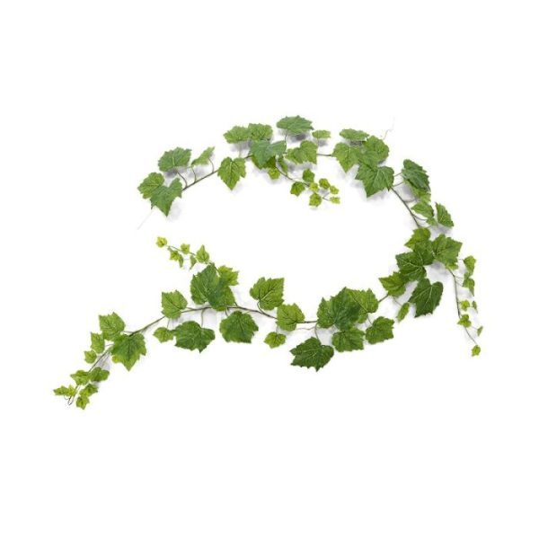 Kunst Hangplanten Druivenblad kunst guirlande 180 cm groen 1