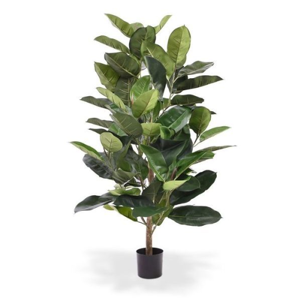 Elastica Robusta kunstplant 120 cm groen 2