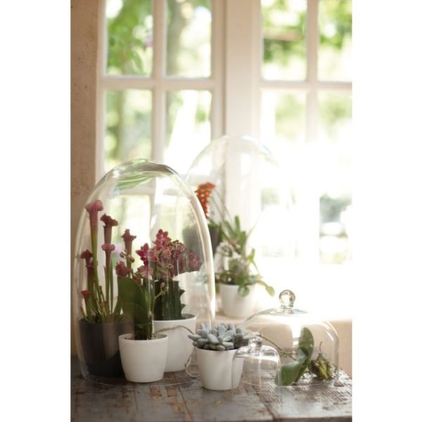 Elho Brussels ronde mini pot 95cm zwart 1