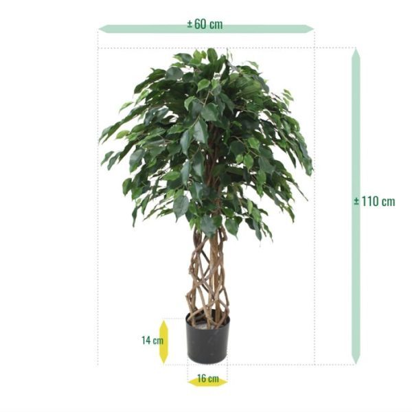Ficus-Exotica-125-cm-kunst-bol-op-stam-4 Ficus Exotica 125 cm kunst bol op stam 4