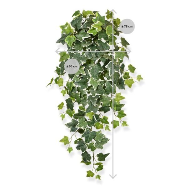 Hedera kunsthangplant 75 cm bont