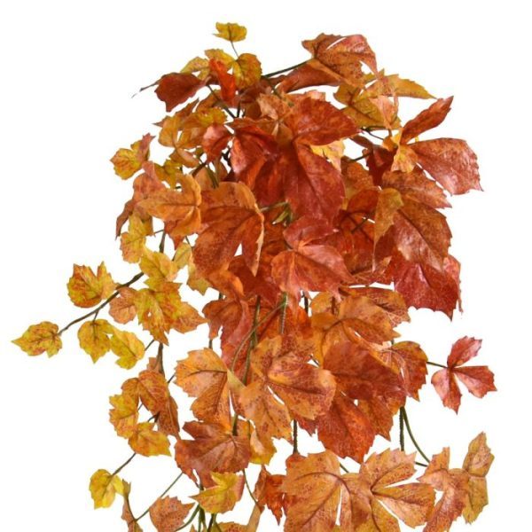 Herfst kunsthangplant Maple 90cm oranje 3