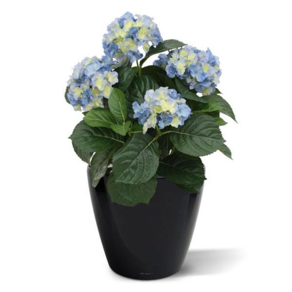 Bloeiende kunstplanten de breedte is 35 cm en leverbaar in de kleuren roze