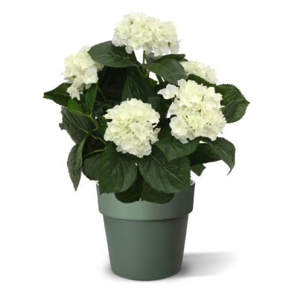 Bloeiende kunstplanten de breedte is 35 cm en leverbaar in de kleuren roze