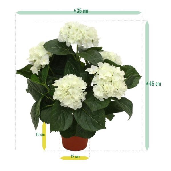 Hortensia-Deluxe-kunstplant-45-cm-creme-5 Hortensia Deluxe kunstplant 45 cm creme 5