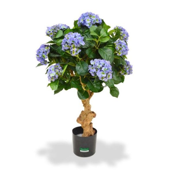 Hortensia Deluxe kunstplant op stam 90 cm blauw 10