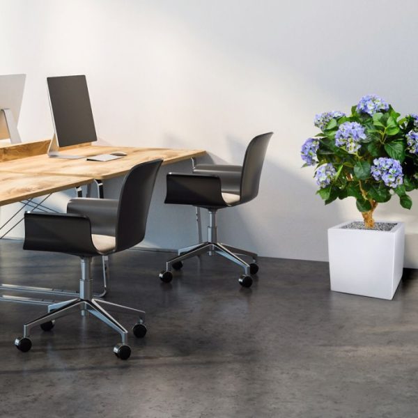 Hortensia Deluxe kunstplant op stam 90 cm blauw 8