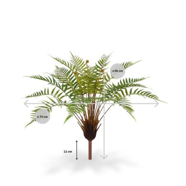 Kunst Bosvaren boeket 75 cm 2